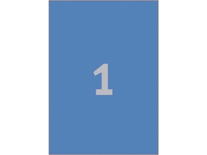 Afbeeldingen van Zweckform etiket, 210 x 297 mm, a4, 3471, blauw