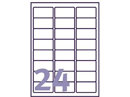 Afbeeldingen van Avery etiket, 63.5 x 33.9 mm, verpakking 960 stuks, j8159-40