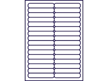 Afbeeldingen van Zweckform etiket, 96 x 16.9 mm, verpakking 800 stuks, l6031rev-25, wit