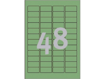 Afbeeldingen van Zweckform etiket, 45.7 x 21.2 mm, verpakking 960 stuks, l6040-20, groen