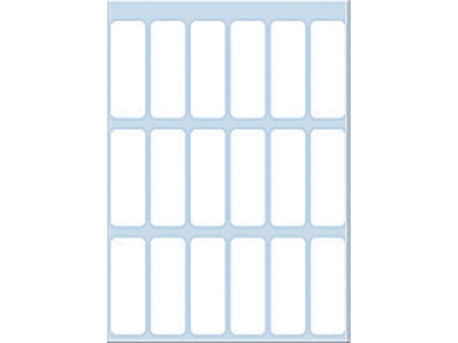 Afbeeldingen van Herma etiket, 12 x 34 mm, verpakking 126 stuks, 3650, wit
