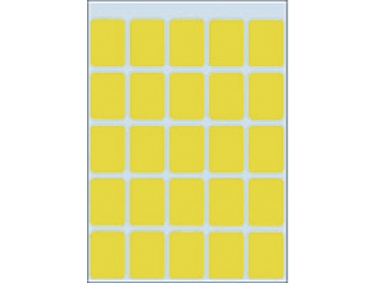 Afbeeldingen van Herma etiket, 15 x 20 mm, verpakking 125 stuks, 3661, geel