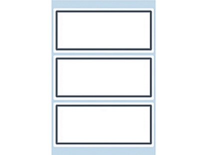 Afbeeldingen van Herma etiket schrift, verpakking 18 stuks, 36 x 80 mm, 5711, kader grijs