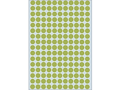 Afbeeldingen van Herma etiket rond, 8 mm, verpakking 5632 stuks, 2215, groen