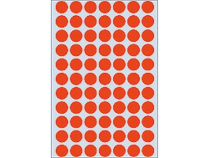 Afbeeldingen van Herma etiket rond, 13 mm, verpakking 2464 stuks, 2232, rood