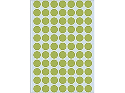 Afbeeldingen van Herma etiket rond, 13 mm, verpakking 2464 stuks, 2235, groen