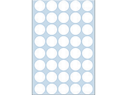 Afbeeldingen van Herma etiket rond, 19 mm, verpakking 1280 stuks, 2250, wit