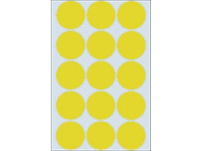Afbeeldingen van Herma etiket rond, 32 mm, verpakking 480 stuks, 2271, geel