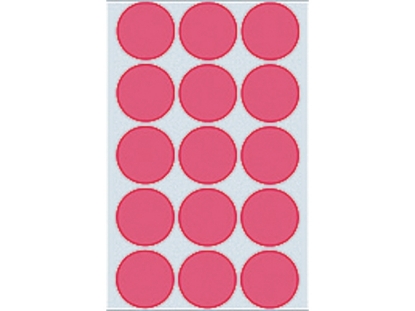 Afbeeldingen van Herma etiket rond, 32 mm, verpakking 360 stuks, 2276, fluor rood