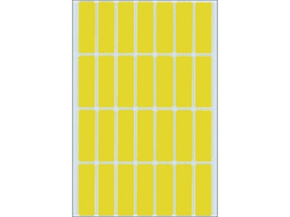 Afbeeldingen van Herma etiket, 13 x 40 mm, verpakking 896 stuks, 2361, geel