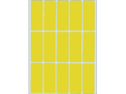 Afbeeldingen van Herma etiket, 20 x 50 mm, verpakking 480 stuks, 2411, geel