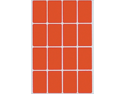 Afbeeldingen van Herma etiket, 25 x 40 mm, verpakking 512 stuks, 2452,  rood