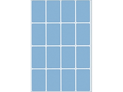 Afbeeldingen van Herma etiket, 25 x 40 mm, verpakking 512 stuks, 2453, blauw