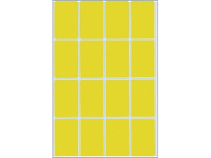 Afbeeldingen van Herma etiket, 25 x 40 mm, verpakking 512 stuks, 2451, geel