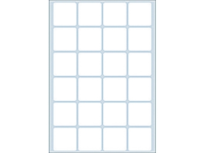 Afbeeldingen van Herma etiket, 24 x 24 mm, verpakking 768 stuks, 2460, wit