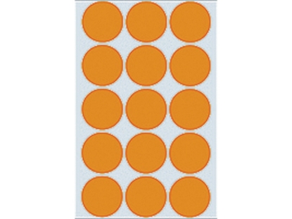 Afbeeldingen van Herma etiket rond, 32 mm, verpakking 360 stuks, 2274, fluor oranje
