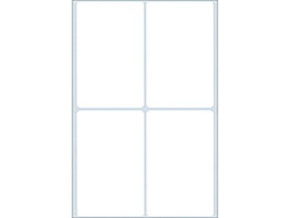 Afbeeldingen van Herma etiket, 52 x 82 mm, verpakking 128 stuks, 2490, wit