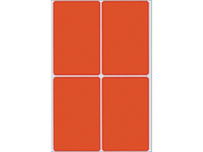 Afbeeldingen van Herma etiket, 52 x 82 mm, verpakking 128 stuks, 2492, rood