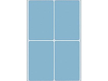Afbeeldingen van Herma etiket, 52 x 82 mm, verpakking 128 stuks, 2493, blauw