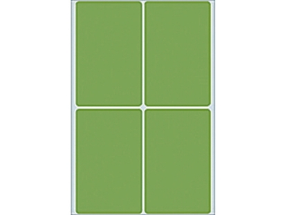 Afbeeldingen van Herma etiket, 52 x 82 mm, verpakking 128 stuks, 2495, groen