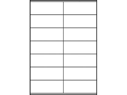 Afbeeldingen van Zweckform etiket, 105 x 41 mm, verpakking 1400 stuks, 3477, wit