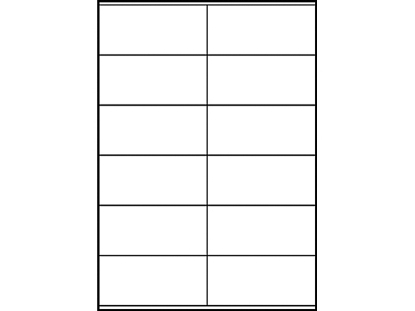 Afbeeldingen van Zweckform etiket, 105 x 48 mm, verpakking 1200 stuks, 3424, wit