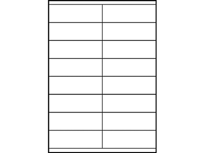 Afbeeldingen van Zweckform etiket, 105 x 35 mm, verpakking 1600 stuks, 3423, wit