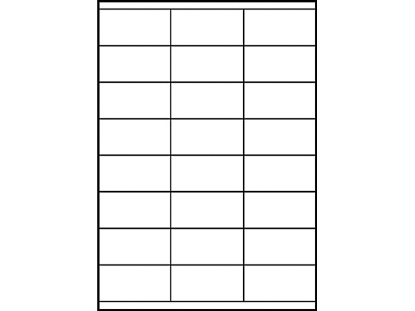 Afbeeldingen van Zweckform etiket, 70 x 35 mm, verpakking 2400 stuks, 3422