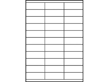 Afbeeldingen van Zweckform etiket, 70 x 25.4 mm, verpakking 3300 stuks, 3421