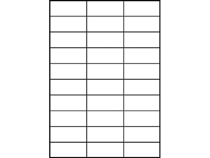 Afbeeldingen van Zweckform etiket, 70 x 29.7 mm, verpakking 3000 stuks, 3489