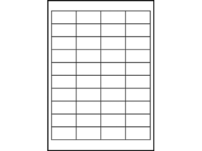 Afbeeldingen van Zweckform etiket, 48.5 x 25.4 mm, verpakking 1000 stuks, 4780, wit