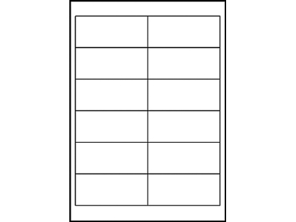 Afbeeldingen van Zweckform etiket, 97 x 42.3 mm, verpakking 300 stuks, 4781, wit