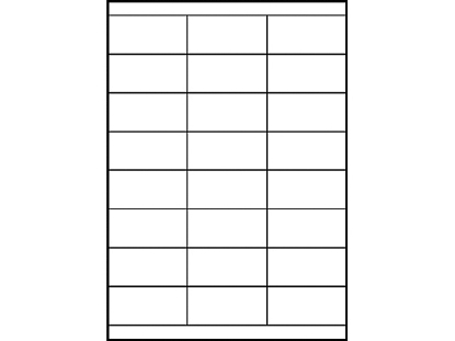 Afbeeldingen van Zweckform etiket, 70 x 33.8 mm , verpakking 2400 stuks, 3664