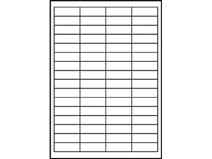 Afbeeldingen van Zweckform etiket, 48.5 x 16.9 mm, verpakking 6400 stuks, 3667, wit