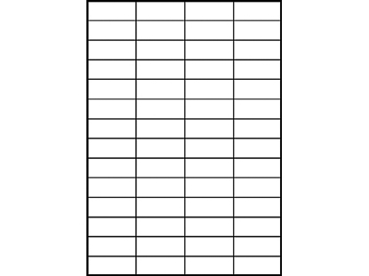 Afbeeldingen van Zweckform etiket, 52.5 x 21.2 mm, verpakking 5600 stuks, 3668, wit