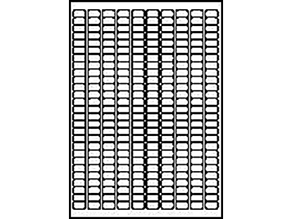 Afbeeldingen van Avery etiket, 17.8 x 10 mm, verpakking 6750 stuks, l4730rev-25