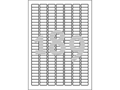 Afbeeldingen van Avery etiket, 25.4 x 10 mm, verpakking 4725 stuks, l4731rev-25