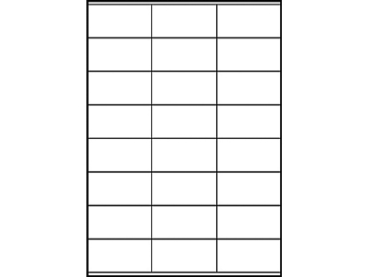 Afbeeldingen van Zweckform etiket, 70 x 36 mm, verpakking 2400 stuks, 3475, wit