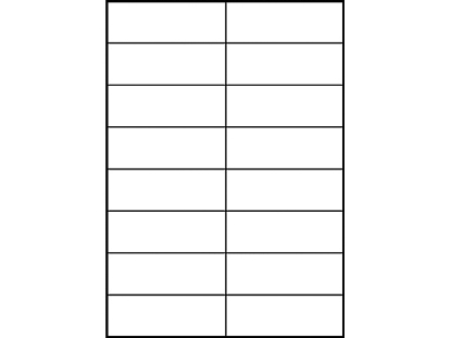 Afbeeldingen van Zweckform etiket, 105 x 37 mm, verpakking 1600 stuks, 3484, wit