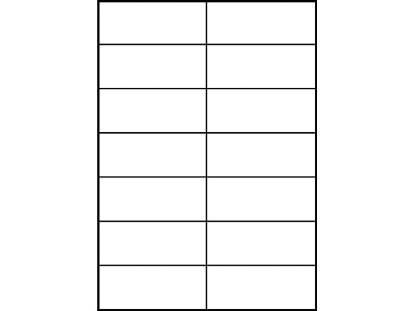Afbeeldingen van Zweckform etiket, 105 x 42.3 mm, verpakking 1400 stuks, 3653, wit