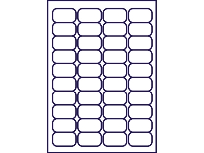 Afbeeldingen van Avery etiket, 45.7 x 25.4 mm, verpakking 1000 stuks, j8654-25