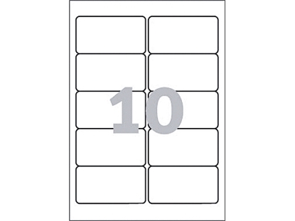 Afbeeldingen van Zweckform etiket, 96 x 50.8 mm, verpakking 250 stuks, l4744rev-25, wit
