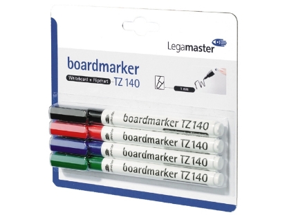 Afbeeldingen van Legamaster whiteboard viltstift, 1 mm, tz140, rond, assorti, 7-114094-4