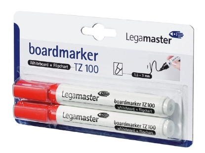 Afbeeldingen van Legamaster whiteboard viltstift, 2 mm, tz100, rond, 7-110502-2, rood