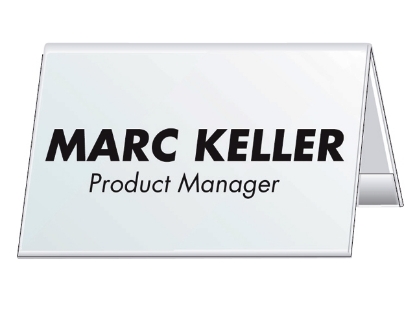 Afbeeldingen van Durable tafelnaambord, 52 x 100 mm, 805119, transparant