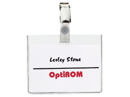 Afbeeldingen van Durable badge, 60 x 90 mm, inclusief clip, 800319