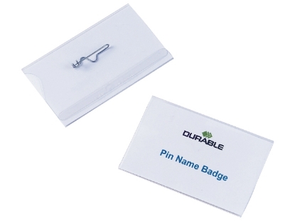 Afbeeldingen van Durable badge, 54 x 90 mm, inclusief speld, 800419