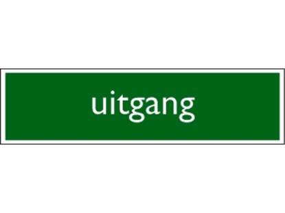 Afbeeldingen van Posta infobord pictogram, 165 x 44 mm, uitgang, 39069