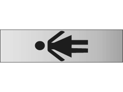 Afbeeldingen van Posta infobord pictogram, 44 x 165 mm, dame, 39080