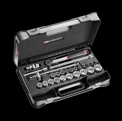 Afbeeldingen van Facom doppenset 1/2" 26-delig